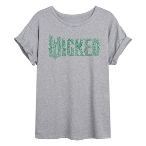 Women's - Wicked - Twisted Tree Branch Logo Oversized Graphic T-Shirt - 1 of 4