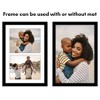 Americanflat 12x18 Collage Picture Frame with Shatter-Resistant Glass, Fits Two 8x10 Photos or One 12x18 Picture, Signature Collection ¬ñ Black - 4 of 4