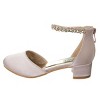 Badgley Mischka Girls' Wedding Shoe with Embellishments and Strap - Perfect for Parties, Weddings, and Special Occasions (Little Kid/Big Kids) - 3 of 4
