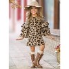 Spots In Style Animal Print Bell Sleeve Dress Mia Belle Girls - 2 of 4