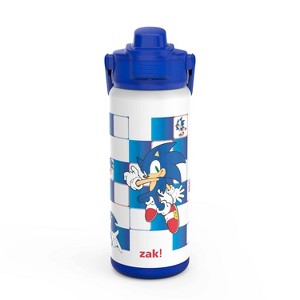 Zak Designs Antimicrobial 20oz Stainless Steel Double Wall Vacuum Beacon Bottle - 1 of 4