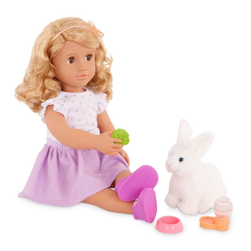 Our Generation Tabby Posable 18&#39;&#39; Doll with Pet Bunny Plush &#38; Storybook Set, 5 of 10