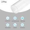 Unique Bargains Lamp Lantern Water Cooling System Acrylic Round Pipes Clear 2 Pcs 6" - 3 of 4