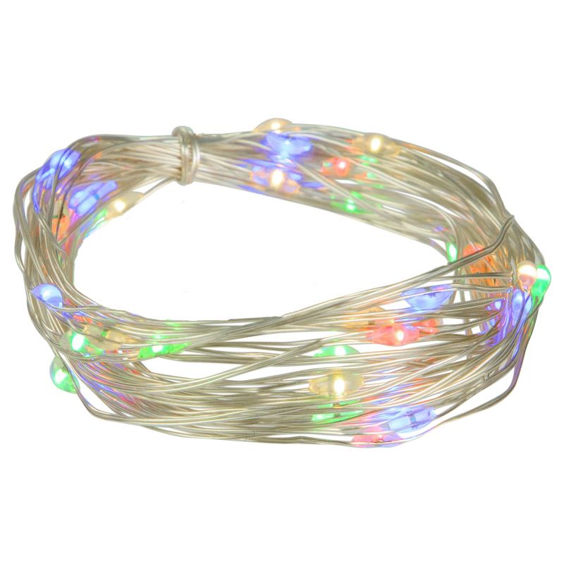 Northlight 50-Count Multicolor LED Micro Fairy Christmas Lights - 16ft, Copper Wire, 2 of 6