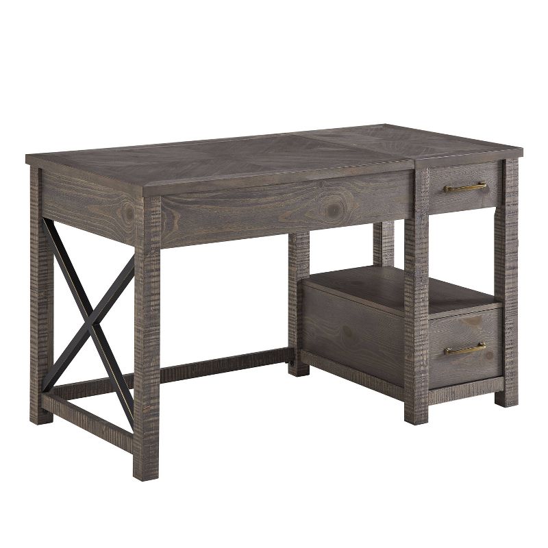 Dexter Lift Writing Desk Distressed Gray - Steve Silver Co., 6 of 7