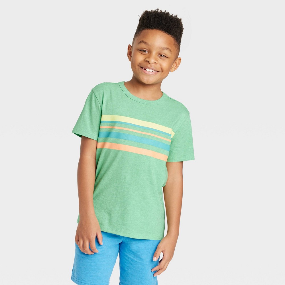 UPC 196365938659 - Boys' Short Sleeve Chest Striped T-Shirt - Cat ...