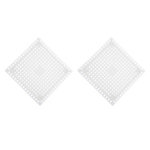 Unique Bargains Shower Drain Hair Catcher Square Drain Cover Silicone Strainer Hair Stopper - 1 of 4