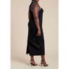 ELOQUII Women's Plus Size Embellished Sleeveless Knit Dress - 3 of 4