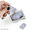 Big Dot of Happiness Purple Elegantly Simple - Mini Candy Bar Wrapper Stickers Party Small Favors 40 Ct - 2 of 4