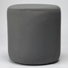 KINWELL Round Upholstered Pouf Ottoman Footrest - 3 of 4