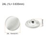 Unique Bargains Blouses Sweater Round Aluminum Cotton Fabric Cloth Covered Buttons 10 Pcs - 2 of 4