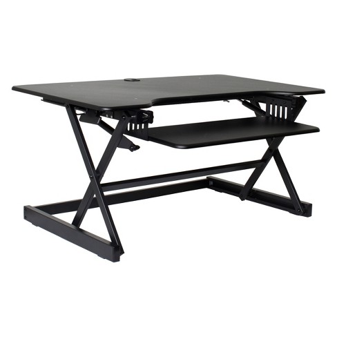 Height Adjustable Sit To Standing Desk Riser Black Rocelco Target