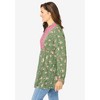 Woman Within Women's Plus Size Button-Front Mixed Print Tunic - 4 of 4