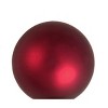 Northlight Matte Finish Glass Christmas Ball Ornaments - 2.75" (70mm) - Bordeaux Red - 12ct - 2 of 2