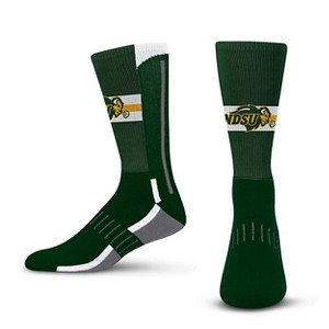 NCAA North Dakota State Bison Streak Team Color Crew Socks - L - 1 of 3