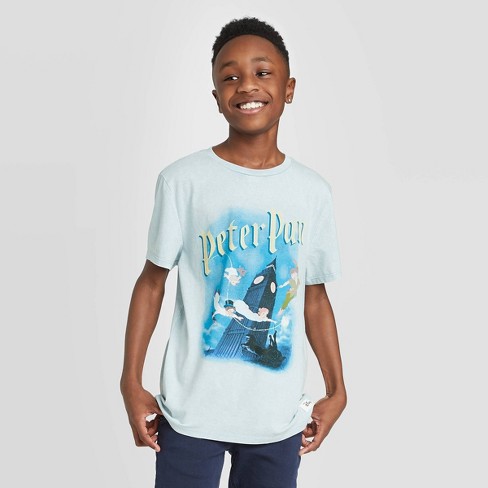 Boys Peter Pan Graphic T Shirt Light Blue S Target - roblox guest t shirt free