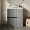 KWPZQEB 30" Modern Bathroom Vanity with Sink, Freestanding Vanity Cabinet with 2 Full-Extension Drawers & Fluted Design, Wooden Bath Vanity Sink Combo - 2 of 4