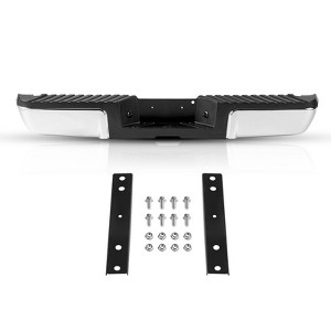 VEVOR Rear Step Bumper, Compatible with 2008-2016-Ford F250/Ford F350 Super Duty, Chrome Steel Back Bumper, for FO1103148,Black - 1 of 4