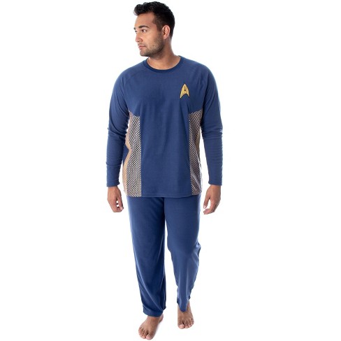 Star Trek Discovery Men's Command Uniform Costume Sleepwear Pajama Set  (2xl) Blue : Target