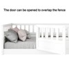 CAVINAS Twin Size Wood Montessori Bed,Modern Integral Constructed Floor Bed with Super High Security Barrier and Door,Toddler Bed for Bedroom - 4 of 4