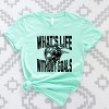 Simply Sage Market What's Life Without Goals Short Sleeve Tee - 3 of 4