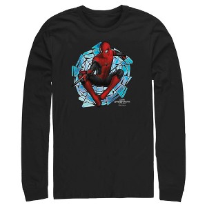 Men's Marvel Spider-Man: No Way Home Spinning Webs Long Sleeve Shirt - 1 of 4