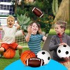 New Bounce Soft Sports Balls for Toddlers - 3 Pack of 5'' Sports Balls - Basketball, Football & Soccer - 4 of 4