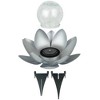 Moonelit Creations Lotus Flower Solar LED Garden Path Light Silver - 4 of 4