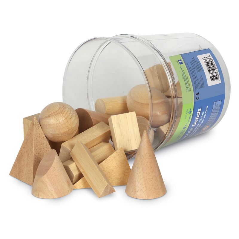 Learning Resources Wood Geometric Solids, Set of 19, 3 of 5