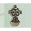 Slickblue Irish Holy Water Font, Bronze Plated with Celtic Symbols, Wall Decor Accent, 6.1"x3.54" - 2 of 3