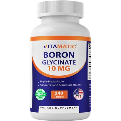 Chelated Boron Glycinate 10mg - 240 Tablets