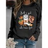 Plus Size Fall Sweatshirt Just A Girl Who Loves Fall Sweatshirts with Crew Neck Long Sleeve Funny Sayings Pullover Halloween Plus Size Shirts - 3 of 4