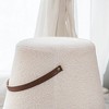 Nordlys Bouclé with Rope Pouf Vintage Style Upholstery Living Room - 3 of 4