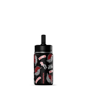 NBA Portland Trail Blazers 14oz Kids Stainless Steel Water Bottle With Straw Lid and Flexible Handle - 1 of 4