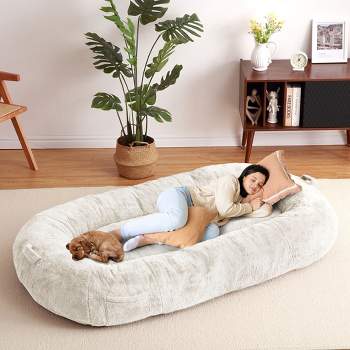 Giant Dog Bed for Men and Women, 75"x48"x14" - Washable & Plush Dog Bed for People, Suitable for Adults£¬Human-Sized Bed
