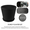 Kozyard Planter Indoor Outdoor Plant Pots with Tray Collecting Water for Tall Plants, Flowers - 3 of 4