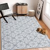Washable Runner or Area Rug, Modern Floral Design, Low Pile, Non-Slip Rubber Back, Foldable for Hallway, Kitchen, Laundry - 2 of 4