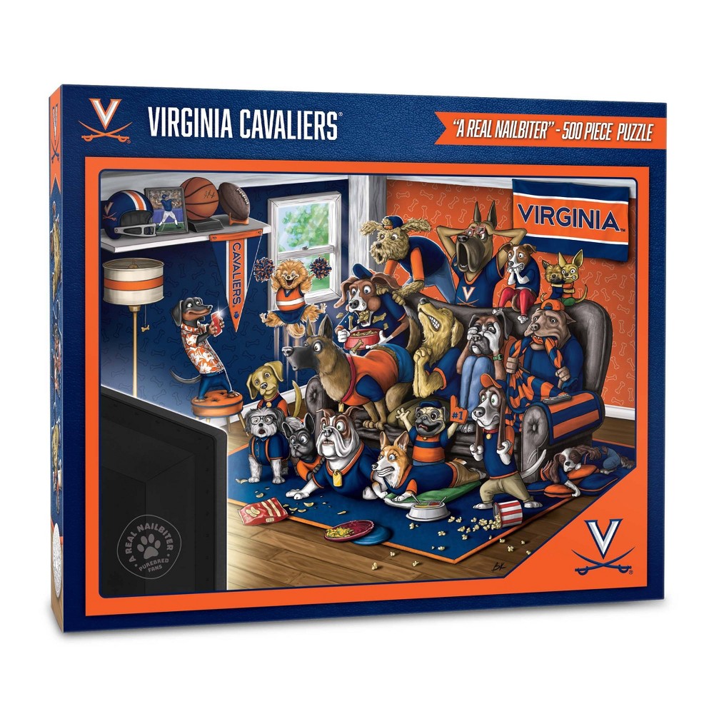 Photos - Jigsaw Puzzle / Mosaic NCAA Virginia Cavaliers Purebred Fans 'A Real Nailbiter' Puzzle - 500pc