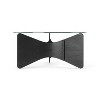 Umbra Madera Coffee Table Black: Tempered Glass Top, Sustainable Wood, Scratch-Resistant, 33x33 inches - image 4 of 4