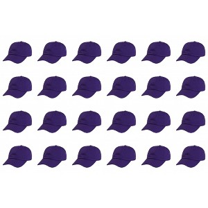 24 Pack Bulk Cotton Dad Hats Ideal for Events Teams or Printing Projects - 1 of 4