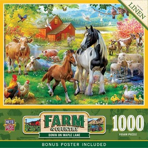 MasterPieces Farm & Country - Down on Maple Lane 1000 Piece Jigsaw Puzzle - 1 of 4