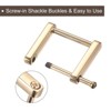 Unique Bargains Rectangle Screw in Buckles Strap Connector Bag Loop 4 Pcs - 4 of 4
