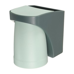 Unique Bargains Durable Plastic Magnetic Two-in-One Design No-Punch Installation Toothbrush Holder - 1 of 4