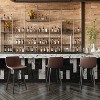 Flash Furniture Caleb Modern Armless 24 Inch Counter Height Stools Commercial Grade with Footrests and Matte Metal Frames, Set of 2 - 4 of 4
