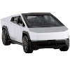 Tesla Cybertruck Pickup Truck Brushed Metal 1/75 Diecast Model Car by Tomica - 3 of 4