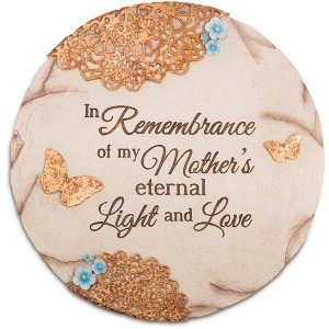 Pavilion Gift Company - Remembering Mother  - 10" Garden Stone - Stepping Stones and Pathways - 1 of 4