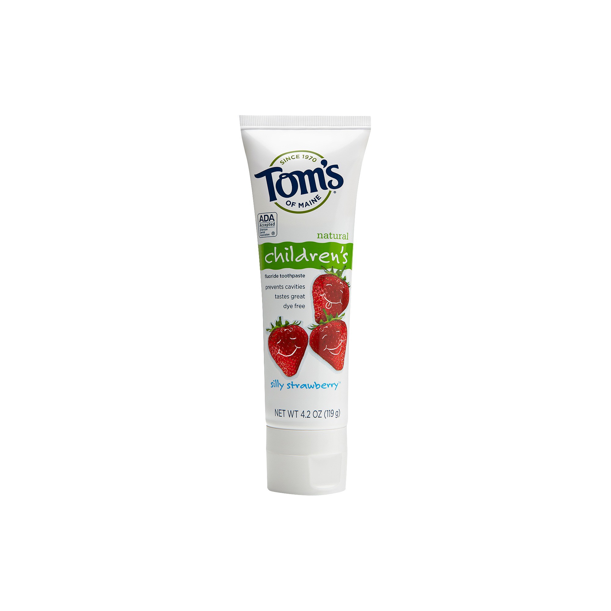 Tom's of Maine Silly Strawberry Anticavity Fluoride Natural Kids Toothpaste - 4.2oz