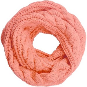 Zuppad Womens Thick Ribbed Knit Winter Infinity Circle Loop Scarf - 1 of 4
