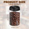 Unique Bargains Glass Airtight Vacuum Seal Coffee Bean Containers 40oz 2 Pcs - 2 of 4