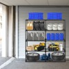 SEVOBAL Utility Storage Shelves 5 Shelf Wire Rack 2Pcs Versatile Daily Life Organization Space Saving for Small Space Home, Black, 57"*14"*60" - 3 of 4